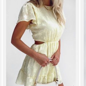 Show Me Your Mumu Merritt Mini Dress in Yellow